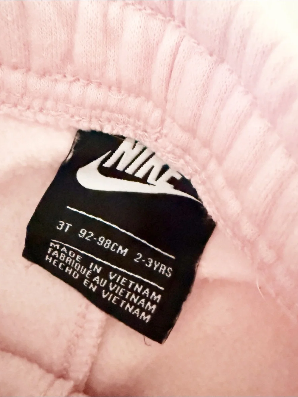 Nike 3T Kids' Pink Fleece Sweatpants Joggers